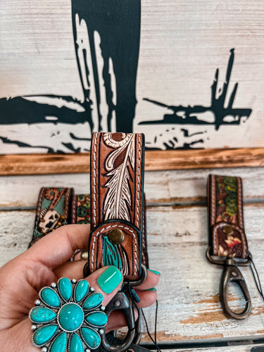 Oregon Leather Keychain – MadeHere
