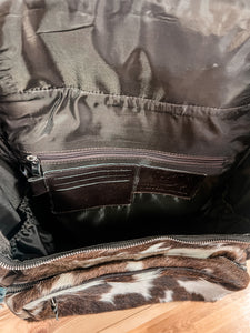 The Blue Ridge Cowhide Backpack (Black)