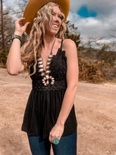 The Bailey spaghetti Strap Top (Black)