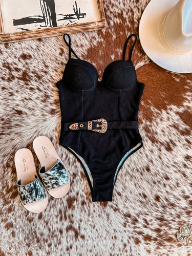 The Seabrook Swimsuit (Black 1 Piece)