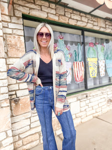 The Truby Aztec Cardigan (Blue)